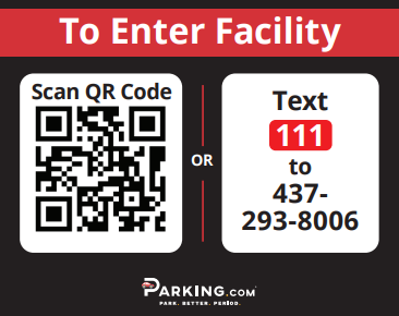 To enter facility text to pay or scan QR code